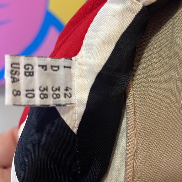 Moschino I Love Florenzia Jacket  Blazer Red White Blue Florence Italy - Picture 14 of 15